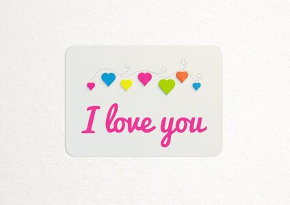 Romantic valentine affection