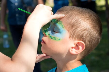 Face painting boy make-up