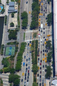 Yellow traffic traffic jam