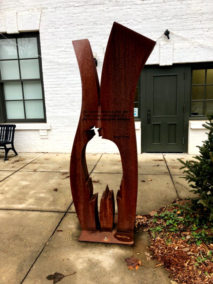 Sculpture, Old Jackson County Courthouse, Sylva, NC 