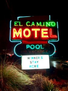 El Camino Motel Sign, Cherokee, NC 