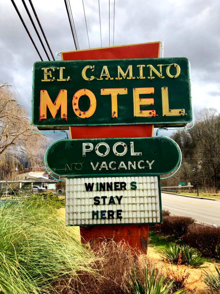 El Camino Motel Sign, Cherokee, NC 