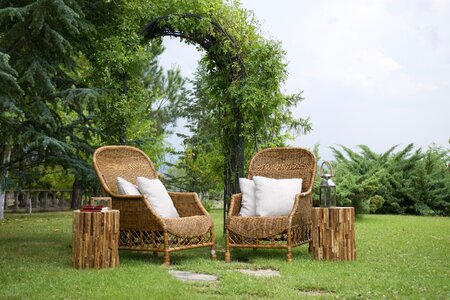 Furniture bamboo wood photo