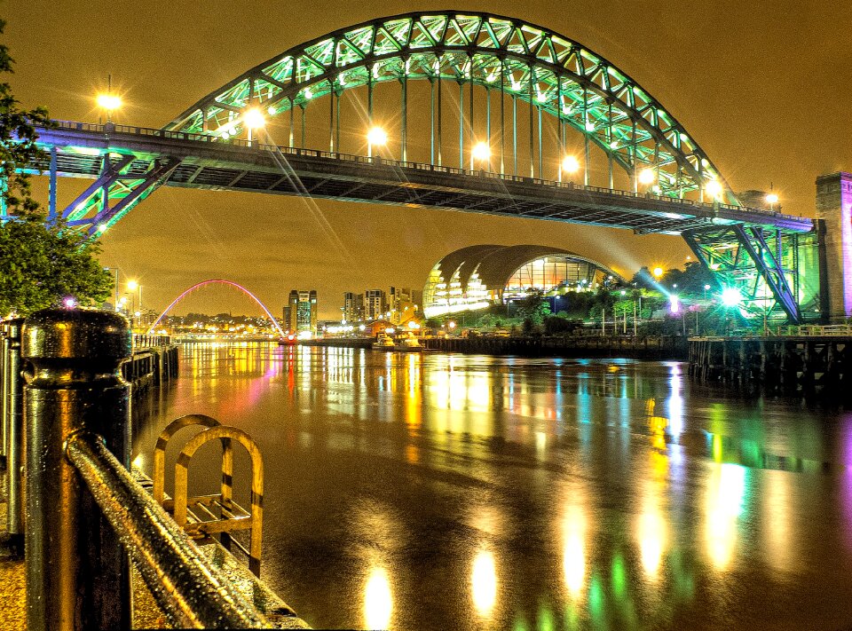 Reflection gateshead bridge