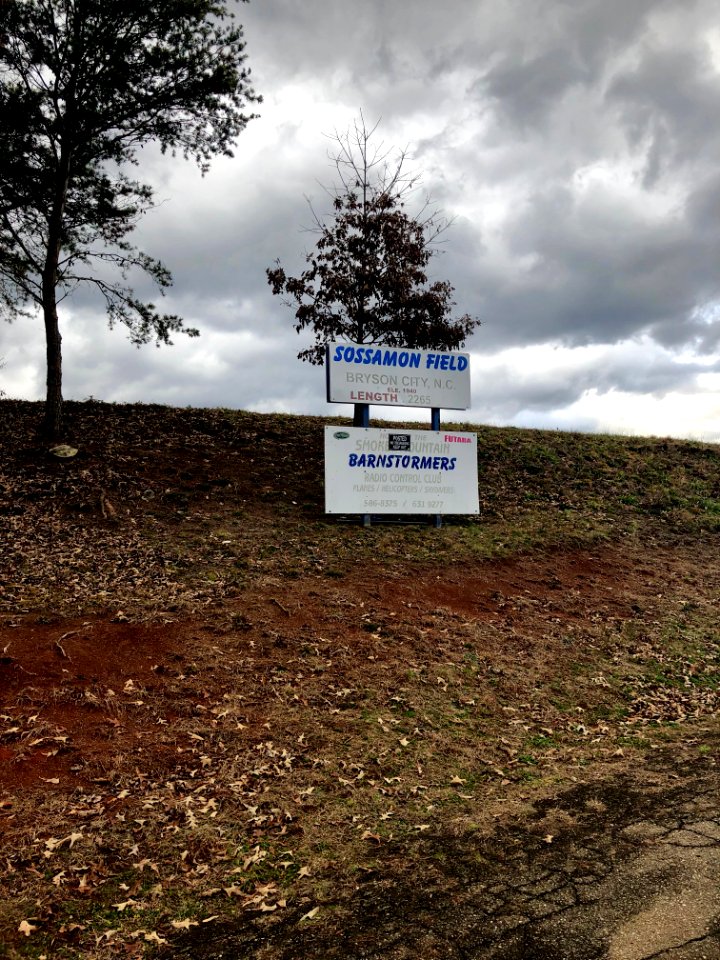 Sossamon Field Sign, Bryson City, NC 