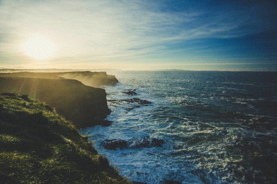 Rocky coastline scenery scenic
