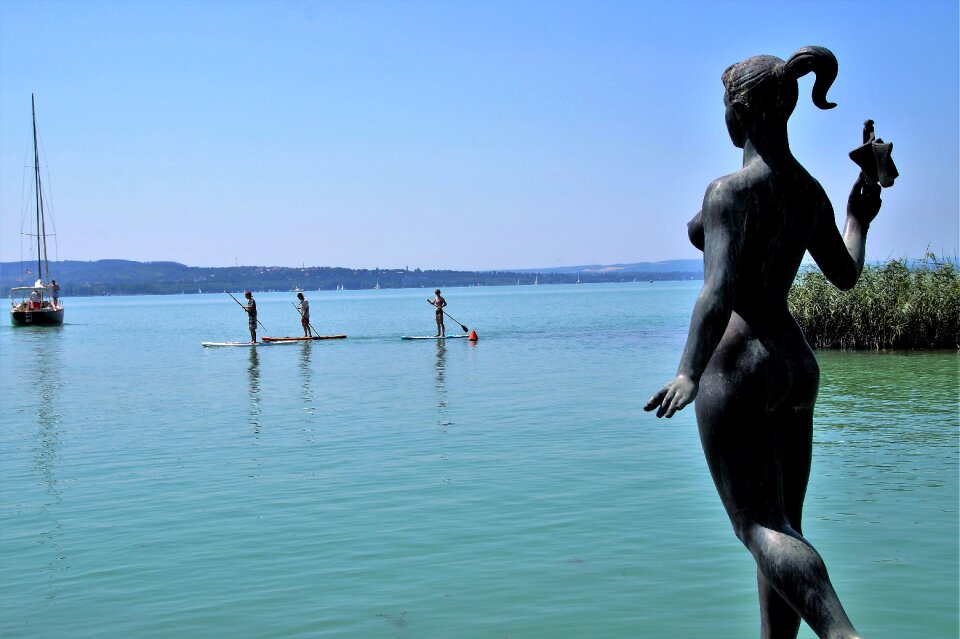 Paddle boarding balaton water sport