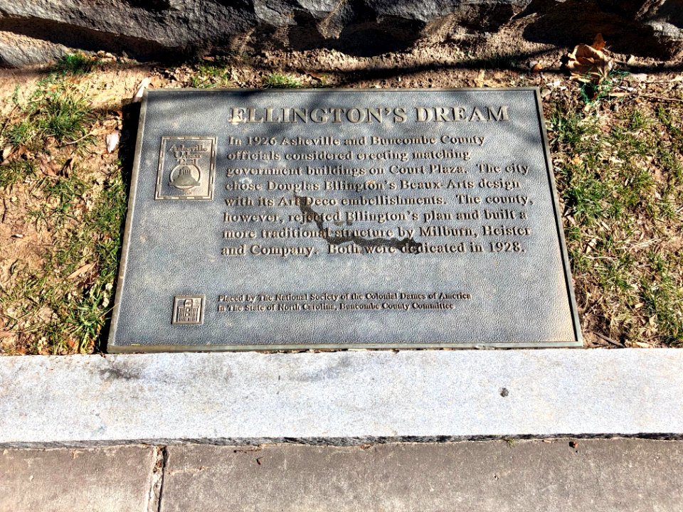 Douglas Ellington Historical Marker, Asheville, NC 