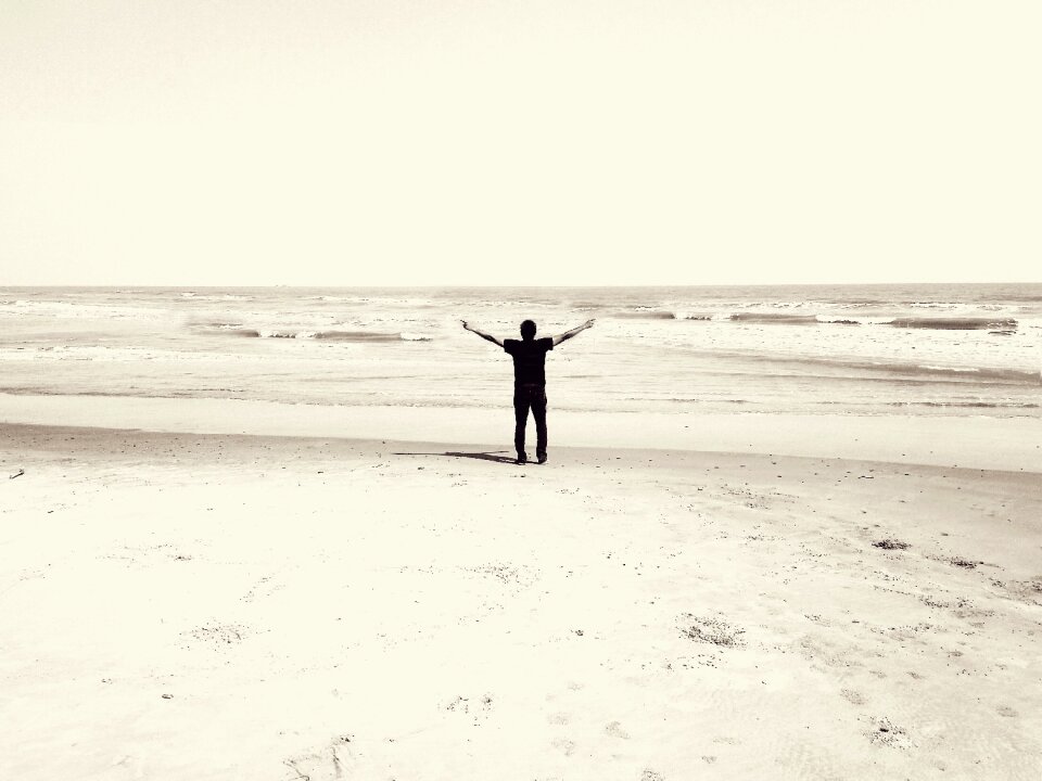 Male silhouette day