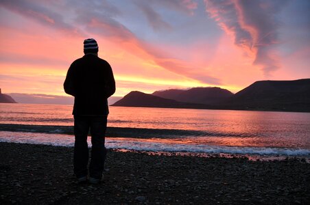 Alone view sea