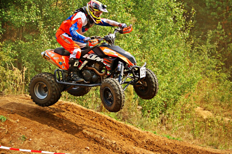 All-terrain vehicle motorcycle race