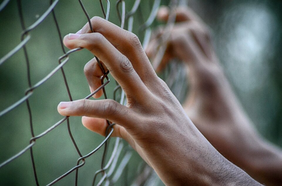 Hands fingers closed