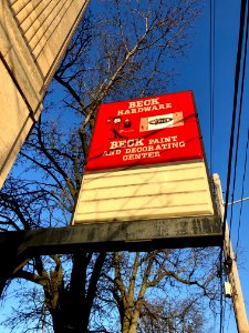 Beck Hardware Sign, Walnut Hills, Cincinnati, OH 