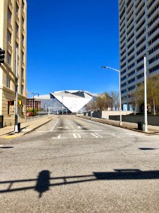 Mercedes-Benz Stadium from Mitchell Street, Atlanta, GA 