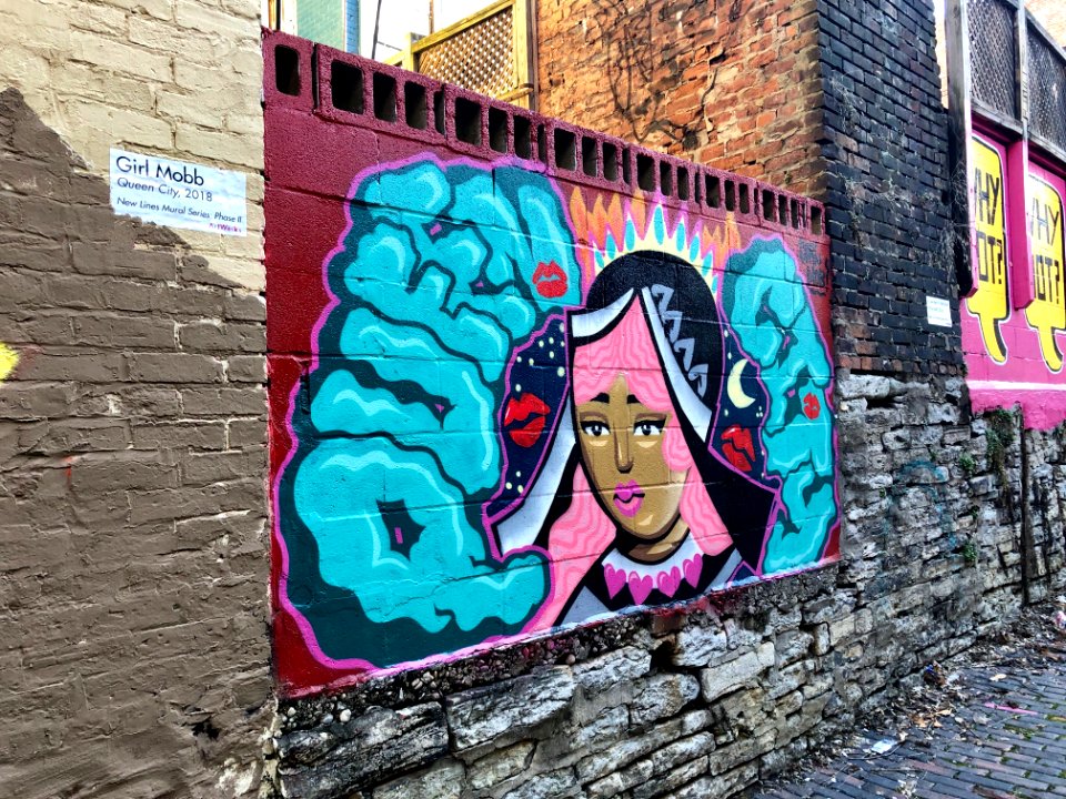 Mural, Bolivar Alley, Pendleton, Cincinnati, OH 