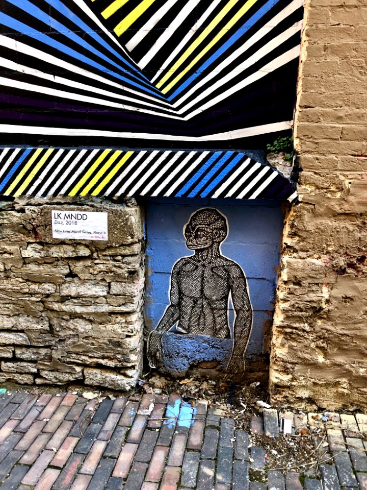 Mural, Bolivar Alley, Pendleton, Cincinnati, OH 