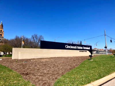 Cincinnati Union Terminal Sign, Queensgate, Cincinnati, OH… 