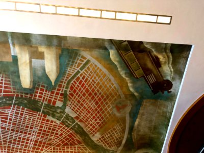 Ceiling, Secondary Dining Room, Cincinnati Union Terminal,… 