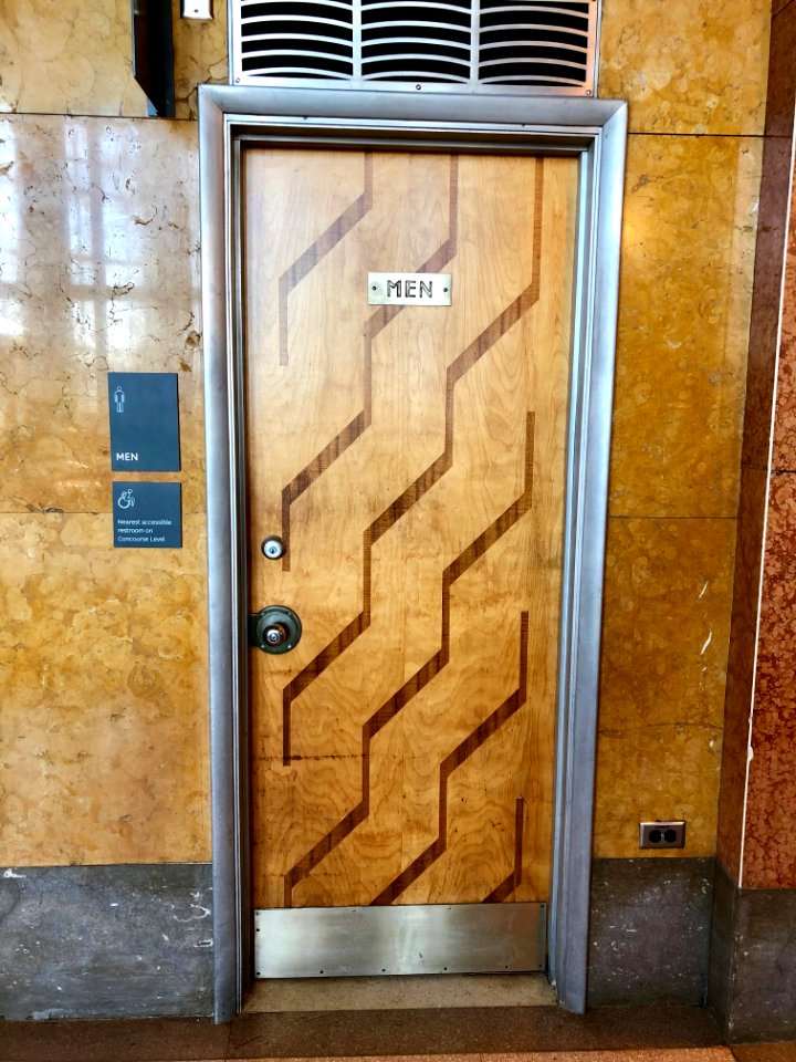 Men's Restroom Door, Main Dining Room, Cincinnati Union Te… 