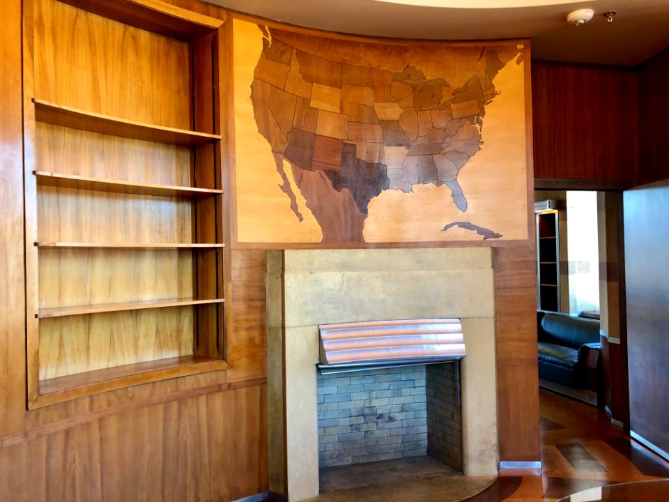 Fireplace, President's Office, Cincinnati Union Terminal, … 