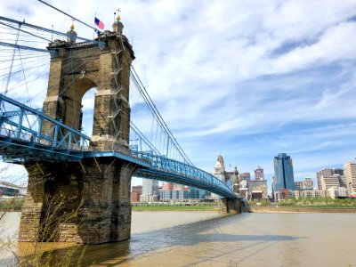 Roebling Suspension Bridge, Cincinnati, OH photo