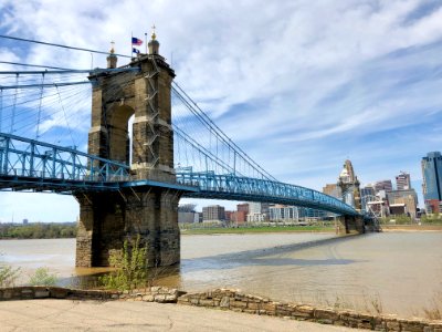 Roebling Suspension Bridge, Cincinnati, OH photo