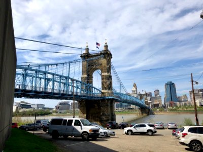 Roebling Suspension Bridge, Cincinnati, OH photo