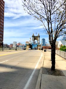 Roebling Suspension Bridge, Cincinnati, OH photo