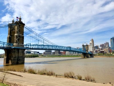 Roebling Suspension Bridge, Cincinnati, OH photo