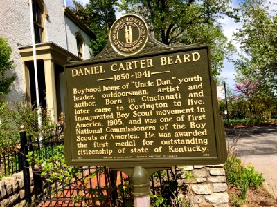 Historical Marker, Daniel Carter Beard Boyhood Home, Licki… 