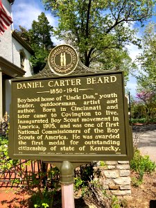 Historical Marker, Daniel Carter Beard Boyhood Home, Licki… 
