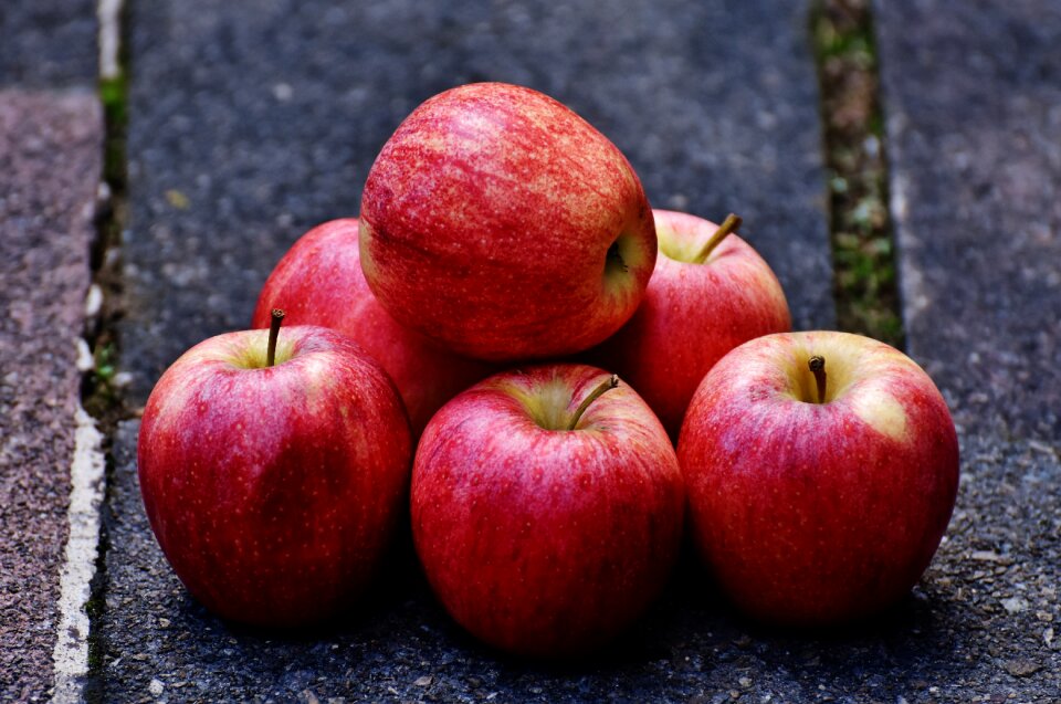Fruit ripe red apple