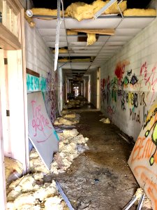 Hallway, Log Cabin Association Elementary School, Barkers … 