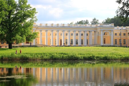 St petersburg russia the palace ensemble tsarskoe selo alexander palace photo