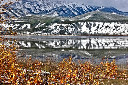 Mountains snow nature