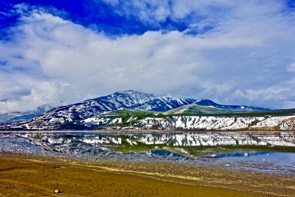 Mountains snow nature