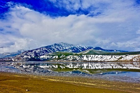 Mountains snow nature photo