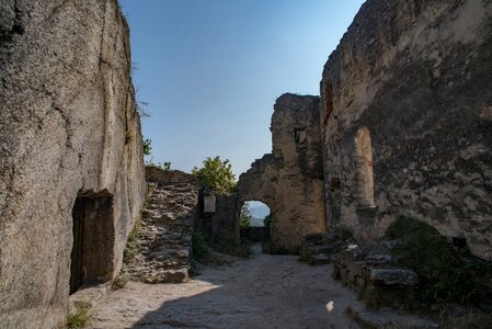 Dilapidated architecture historically