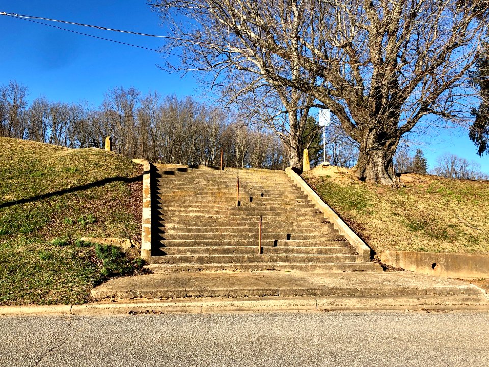 Old Canton School Steps, Canton, NC 