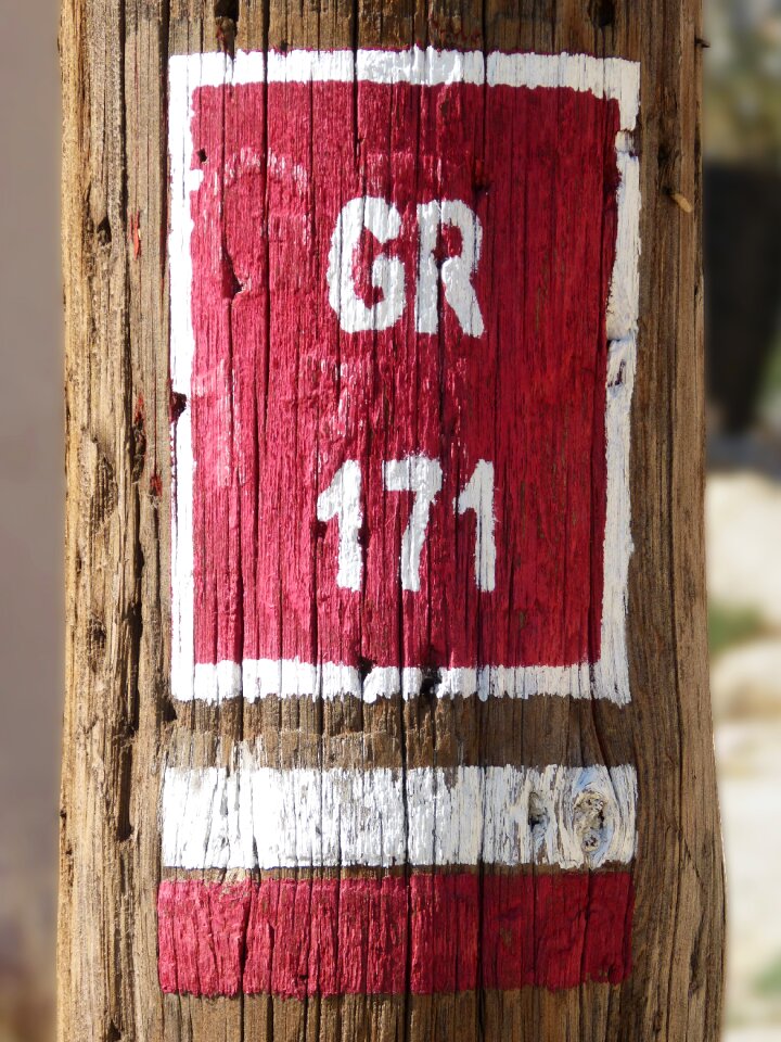 Hiking indication texture