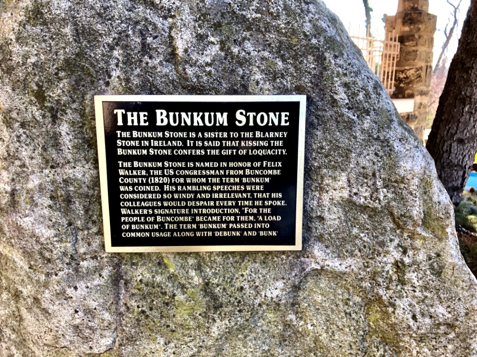 The Bunkum Stone, Asheville, NC 