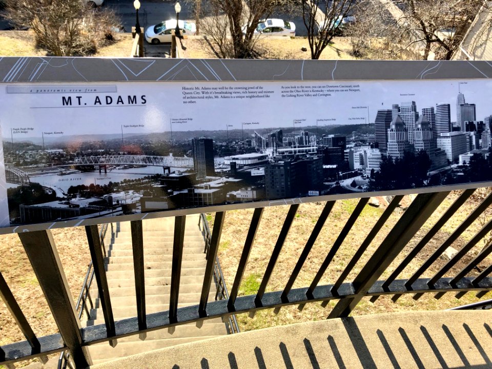 Signage, Mount Adams Steps, Mount Adams, Cincinnati, OH 