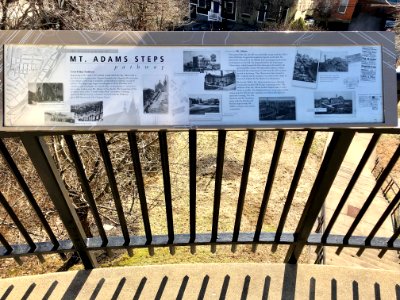 Signage, Mount Adams Steps, Mount Adams, Cincinnati, OH 