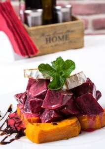 Baked cheese meal food