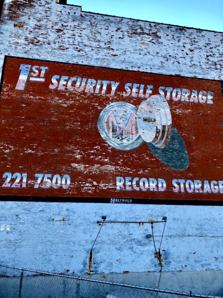 1st Security Self Storage Sign, Walnut Hills, Cincinnati, … 