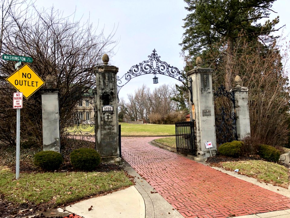 Gate, David May House, Washington Avenue, North Avondale, … 