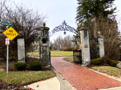 Gate, David May House, Washington Avenue, North Avondale, … 