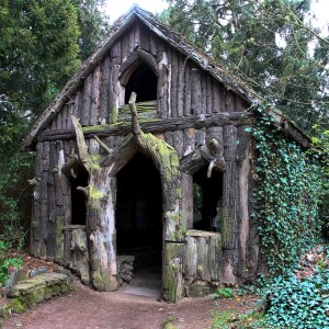 Witch's house fairy tales park wörlitz