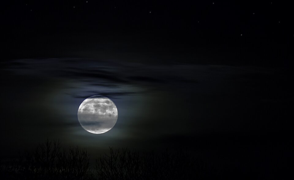 Abendstimmung moon full moon