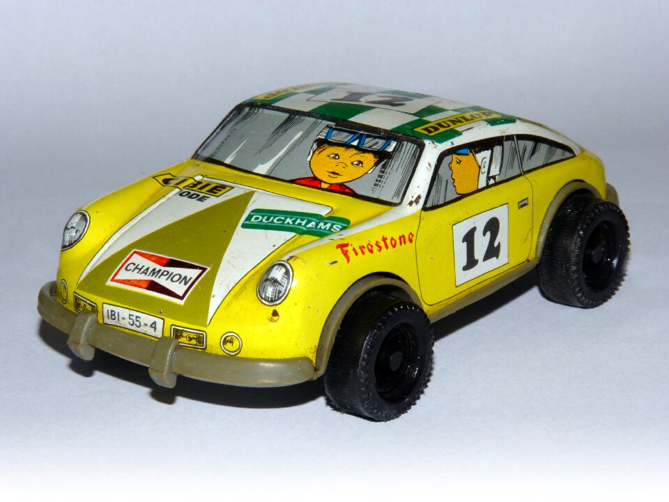 Race car tin vintage
